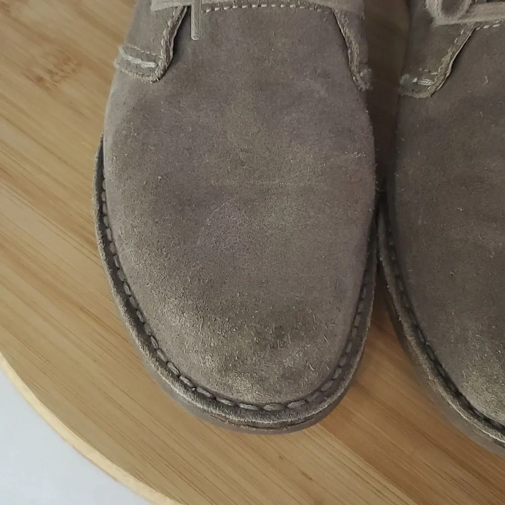 Bussola Suede Leather Chukka Boots Sevilla in Fossil Tan Brown Women EU 39 8 US